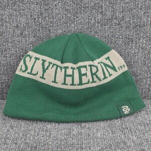 Harry Potter Slytherin Beanie Hat Reversible Green Knit‎ One Size Mens Hogwarts